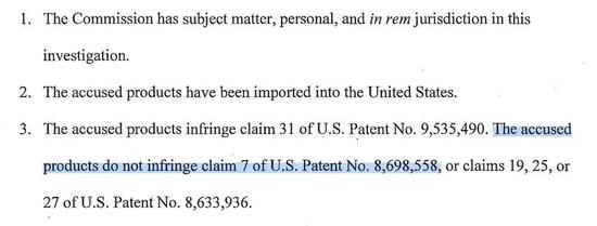 FTC 对苹果侵犯高通利案件的判断书。来源：FTC