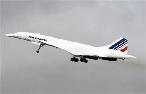 2001年11月7日，法国航空公司的协和式超音速客机进行巴黎至纽约的商业航班图：新华社