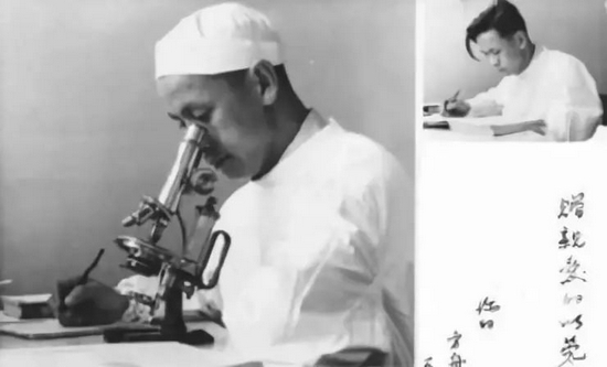1951年，顾方舟留苏期间的工作照