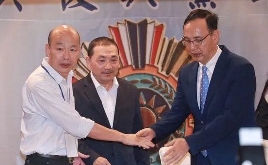 图源：台媒 　　侯韩世纪同框