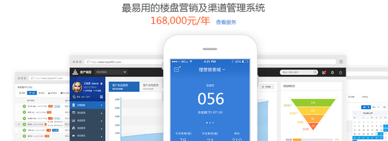 某楼盘SaaS软件官网截图