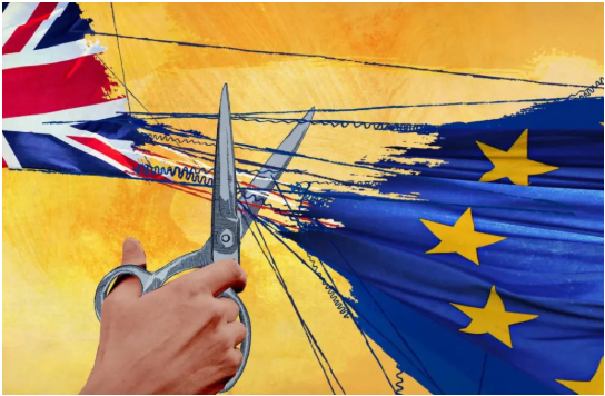 英国“脱欧”。/&nbsp;《金融时报》网站截图