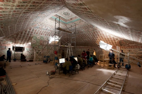 莫高窟数字采集现场