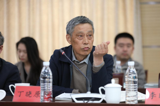 中国报告文学学会副会长丁晓原发言