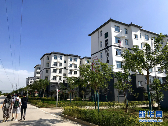 铜川耀州区关庄镇关庄集中安置区。新华网 汪艳 摄