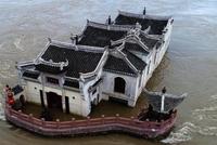 700年观音阁洪水后全部露出,长江中的一道奇观?