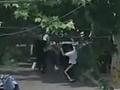 锁喉抱摔!民警一招撂倒200斤重嫌疑人