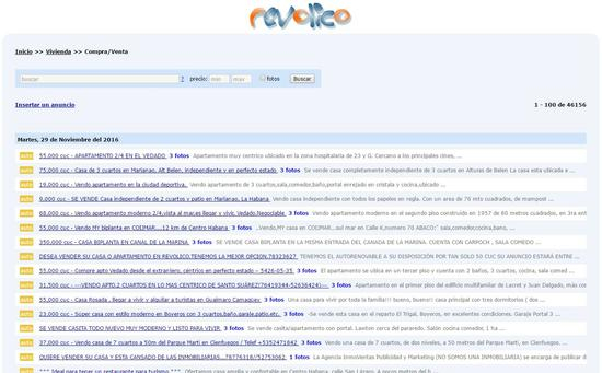 人们通过每周包裹即可浏览古巴版58同城 Revolico