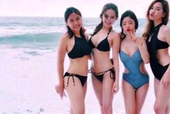 颜美比基尼火辣身材