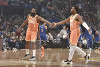 骑士主场复仇尼克斯 哈登0罚球拿20分 米切尔23+5 布伦森20分