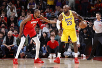 正互动直播NBA季后赛：火箭VS湖人 詹杜首次在非总决赛的系列赛中相遇