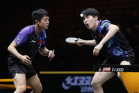 袁励岑/温瑞博1-3勒布伦兄弟，国乒男双中国大满贯全部出局