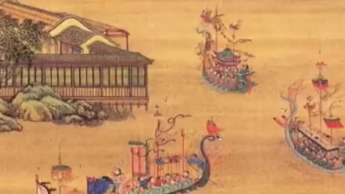 当古画中的龙舟动了起来