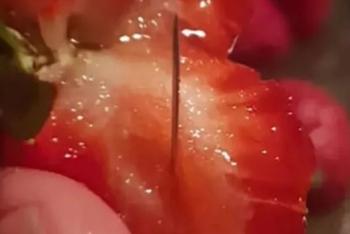 恐怖!草莓里藏针