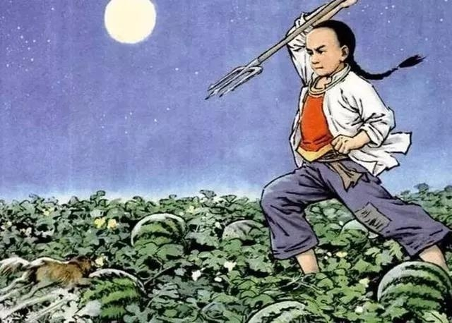 鲁迅的《闰土》,多少人羡慕那月下的瓜和猹.