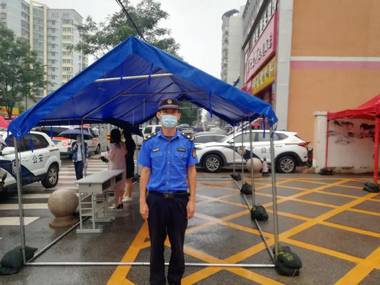 房山区某高考考点现场。崔自亮 摄