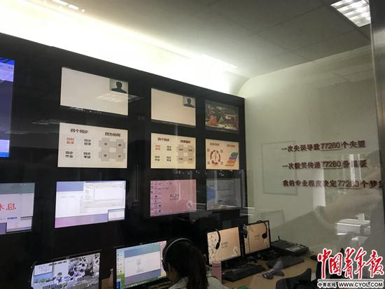 网校位于成都七中的导播室&nbsp;&nbsp;程盟超/摄