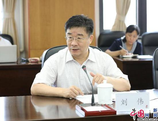 中国人民大学校长刘伟致辞。 中国网记者 马旷/摄