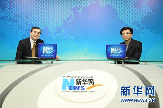 　　2月25日，中央音乐学院院长、著名指挥家俞峰做客新华网，就2016年艺考以及中国音乐教育及艺术人才培养分享自己的见解。新华网 张欣然 摄