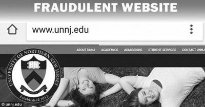 北新泽西大学的官方网站上可见其校徽。