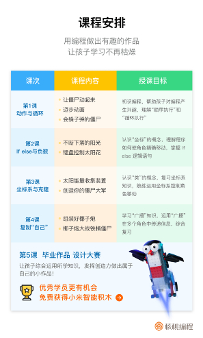 　　新龙学校少儿编程课程安排表