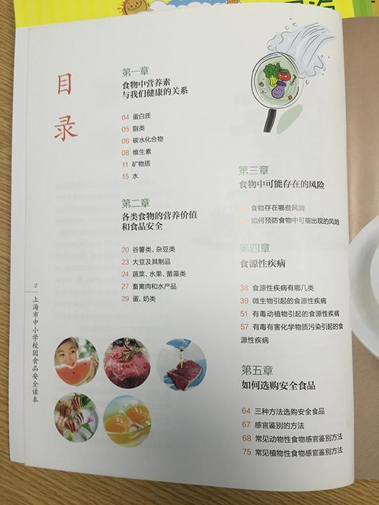 　　读本目录（分别为小学低年级版、小学高年级版、初中版）