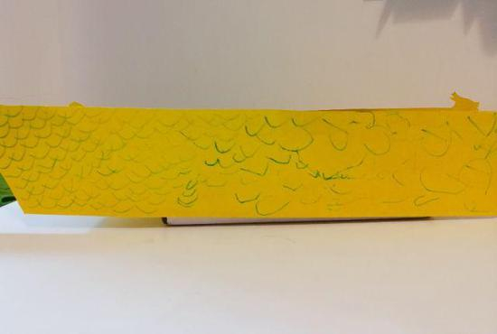 （鳞片呈现出两种状态，前面的细致和后面的敷衍）