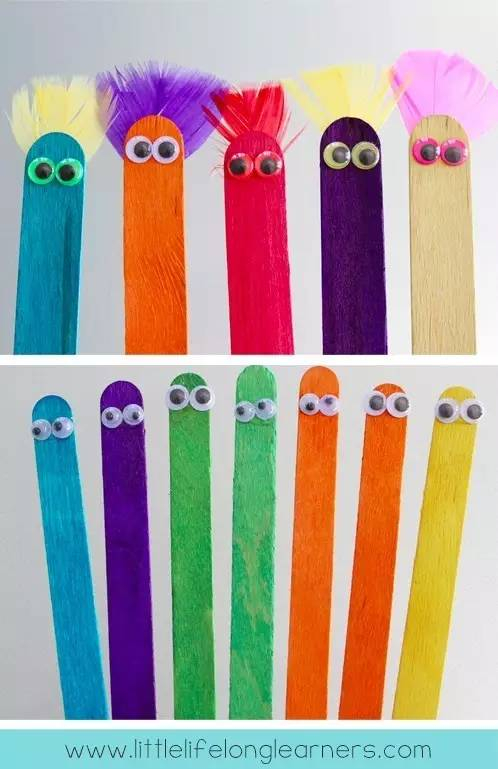 雪糕棒涂色阅读法