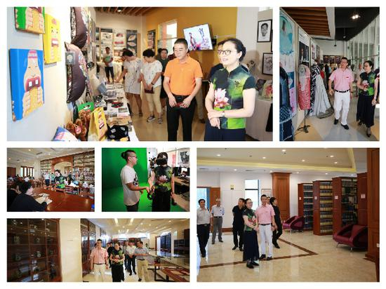 来访领导参观校园和艺术学院2017届毕业生设计作品展