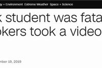 美国16岁学生与人斗殴身亡 多人围观录影却未伸援手