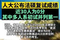人民大学法硕复试30多人0分引关注 考前签《诚信承诺书》