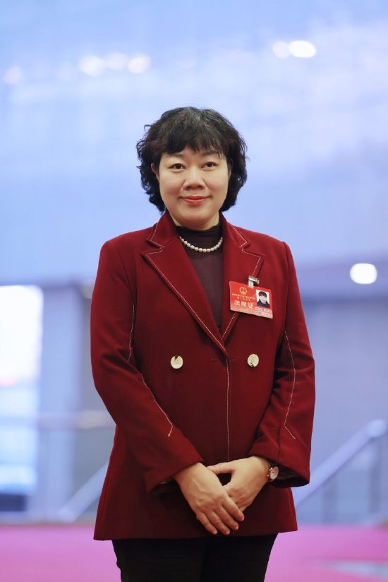 北京市人大代表、北京师范大学教育学部教授、学前教育研究所所长洪秀敏。 新京报记者王飞 摄