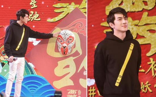 （《西游伏妖篇》广州发布会 林更新身穿ANNAKIKI跨界系列单品亮相）