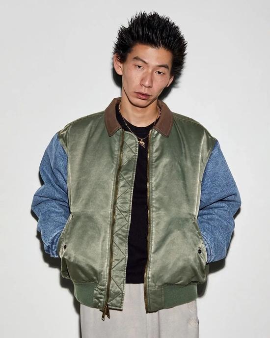 supreme Denim Sleeve MA-1 - ジャケット・アウター