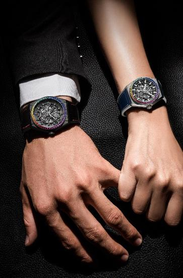 DEFY Classic Rainbow限量版彩虹腕表