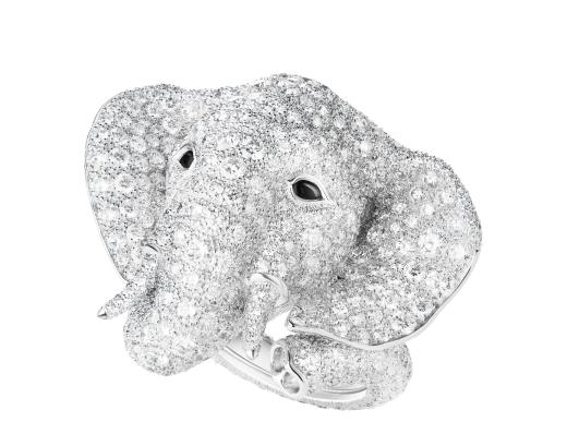 Boucheron宝诗龙Carte Blanche, Ailleurs高级珠宝系列Elephant戒指