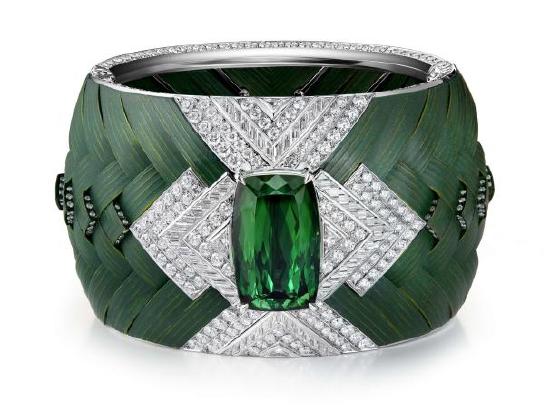 Boucheron宝诗龙Carte Blanche, Ailleurs高级珠宝系列Feuillage Diamant手镯