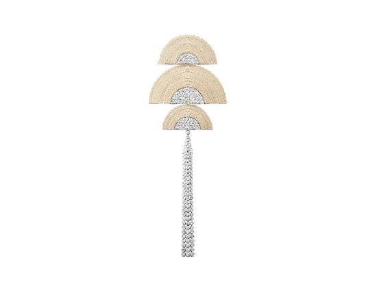 Boucheron宝诗龙Carte Blanche, Ailleurs高级珠宝系列Rotin Diamant胸针