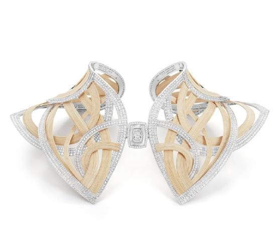 Boucheron宝诗龙Carte Blanche, Ailleurs高级珠宝系列Rotin Diamant项链