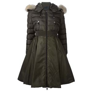 moncler束腰连身羽绒服外套裙