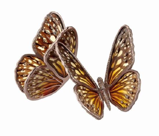 Boucheron宝诗龙Carte Blanche, Ailleurs高级珠宝系列Papillon胸针