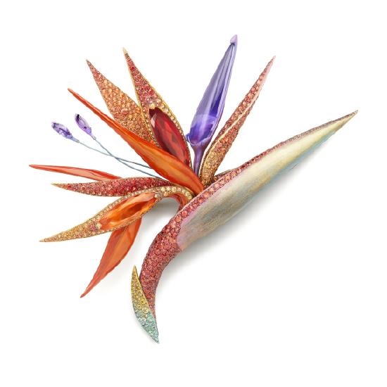 Boucheron宝诗龙Carte Blanche, Ailleurs高级珠宝系列Fleur de Paradis发饰