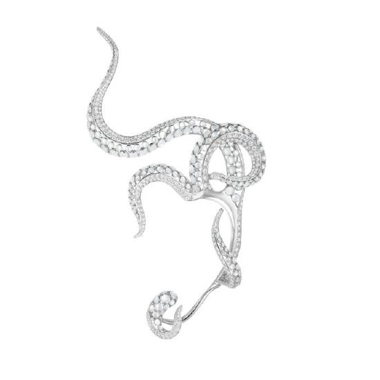 Boucheron宝诗龙Carte Blanche, Ailleurs高级珠宝系列Octopus耳饰