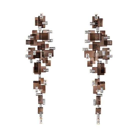 Boucheron宝诗龙Carte Blanche, Ailleurs高级珠宝系列Cristaux吊坠耳环