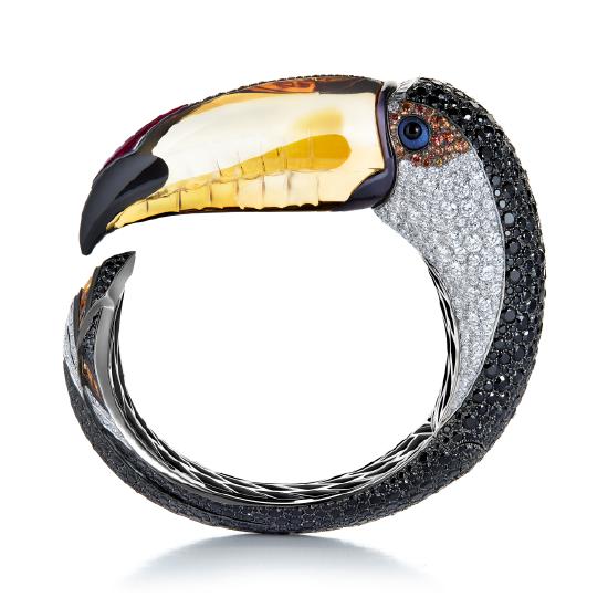 Boucheron宝诗龙Carte Blanche, Ailleurs高级珠宝系列Toucan手镯