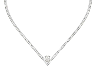 CHAUMET Joséphine约瑟芬皇后系列白鹭白金项链 （根据钻石4C实际定价）