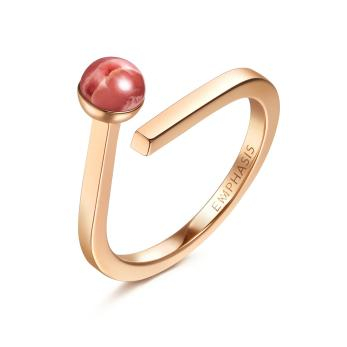 EMPHASIS艾斐诗Cosmos‘宇’系列 18K金红纹石戒指