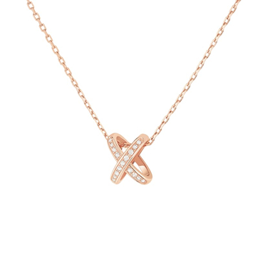CHAUMET Liens 缘系•一生系列 欢•缘玫瑰金项链（现时参考价：￥24，400）