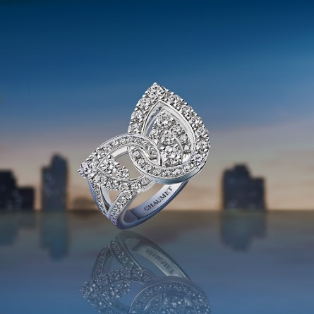 CHAUMET Joséphine约瑟芬皇后系列 比翼·和鸣戒指（现时参考价：￥117，000）