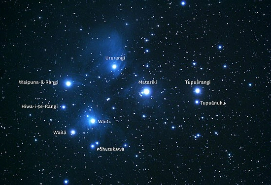 [“七姐妹星团”中有九颗肉眼可见的星星]